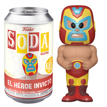 Funko Soda El Héroe Invicto (Metallic, Opened) **Chase** (Online Order Only)