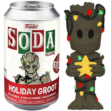 Funko Soda Holiday Groot (w/ Star, Glow in the Dark, Opened) **Chase** (Online Order Only)