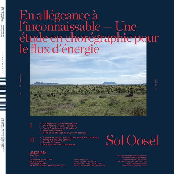SOL OOSEL - En allegeance a l'inconnaissable -- Une etude en choregraphie pour le flux d'energie [Vinyl] (ONLINE ORDER ONLY)