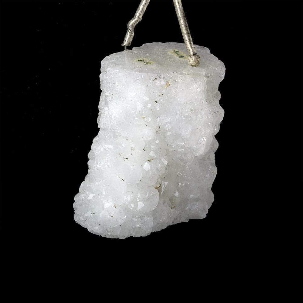 Solar Quartz Focal Bead Stalactite Natural Structure with Drusy (ONLINE ORDER ONLY)