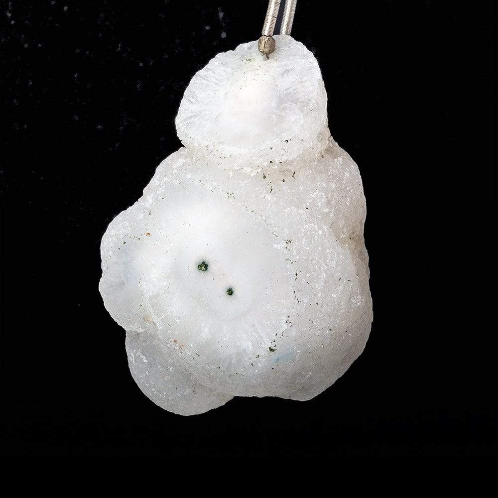 Solar Quartz Focal Bead Stalactite Natural Structure with Drusy (ONLINE ORDER ONLY)