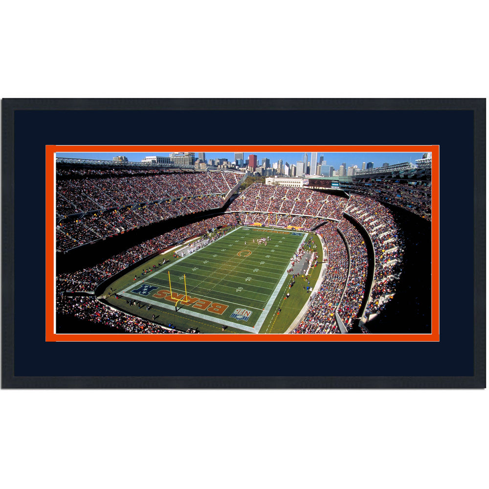 Framed Soldier Field Chicago Bears 16x24 Football Photo Professionally Matted (ONLINE ORDER ONLY)