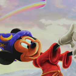 Sorcerer Mickey "Fantasia" (Disney) Wrapped Canvas Art Print (ONLINE ORDER ONLY)