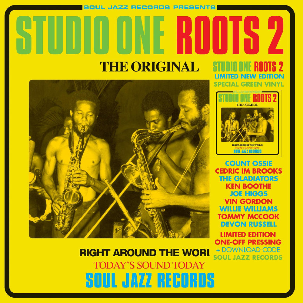 Soul Jazz Records Presents - STUDIO ONE ROOTS 2 (TRANSPARENT GREEN VINYL) [Vinyl] (ONLINE ORDER ONLY)