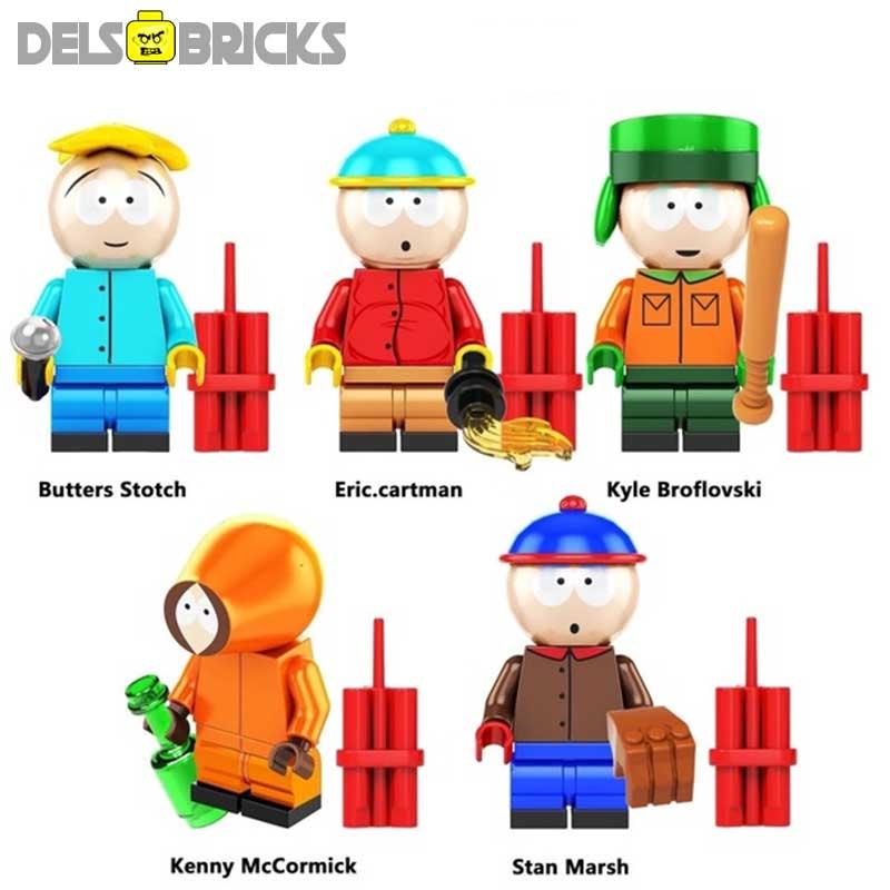 South Park set of 5 Lego Minifigures Custom Toys 1 (ONLINE ORDER ONLY)