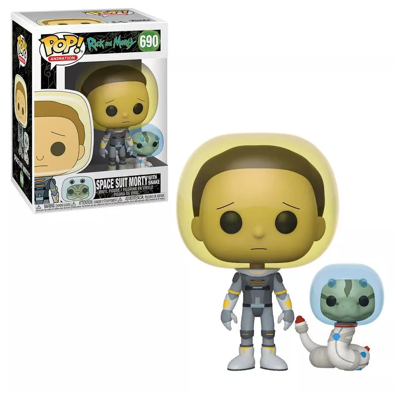 Funko Pop Animations Rick And Morty Space Suit Morty With Snake 690