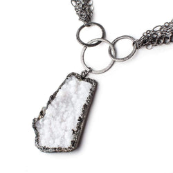 Sparkling Black Gold Drusy Necklace (ONLINE ORDER ONLY)