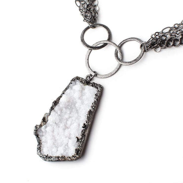 Sparkling Black Gold Drusy Necklace (ONLINE ORDER ONLY)