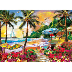 Paradise Beach - Hawaiian Life 500 Piece Jigsaw Puzzle (ONLINE ORDER ONLY)