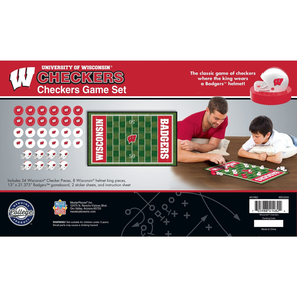 Wisconsin Badgers Checkers Board Game (ONLINE ORDER ONLY)