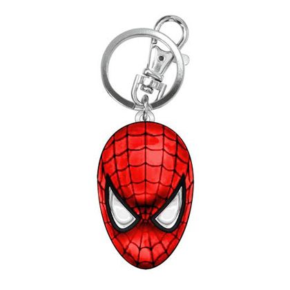 Spider-Man Mask Head (Full Color) Marvel Large Pewter Keychain (Online Order Only)