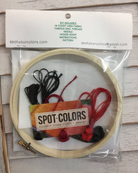 Dreamin’ of Screamin’ Cross Stitch Kit – Gothic Skull Design (5"x7") (ONLINE ORDER ONLY)