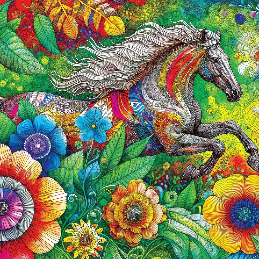 Kaleidoscope - Summer Stallion 300 Piece EZ Grip Jigsaw Puzzle (ONLINE ORDER ONLY)
