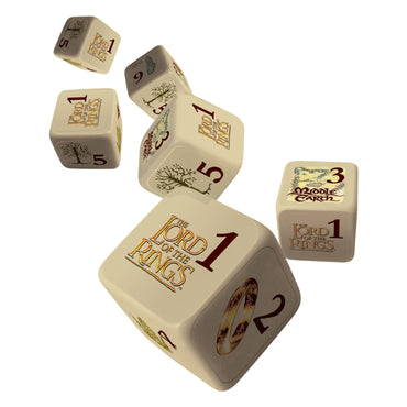 Lord of the Rings 6 Piece D6 Gaming Dice Set (ONLINE ORDER ONLY)