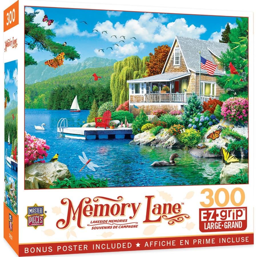 Memory Lane - Lakeside Memories 300 Piece EZ Grip Jigsaw Puzzle (ONLINE ORDER ONLY)