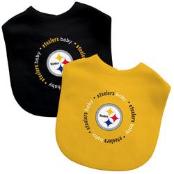 Pittsburgh Steelers - Baby Bibs 2-Pack - Yellow & Black (ONLINE ORDER ONLY)