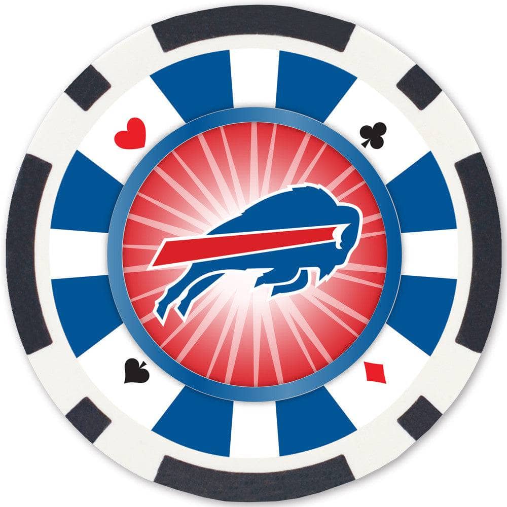 Buffalo Bills 100 Piece Poker Chips (ONLINE ORDER ONLY)