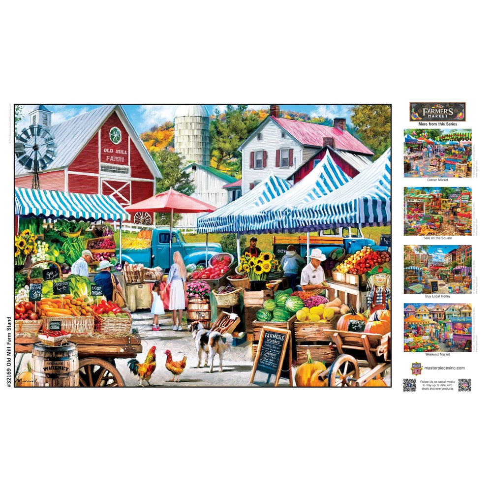 Farmer's Market - Old Mill Farm Stand 750 Piece Jigsaw Puzzle (ONLINE ORDER ONLY)