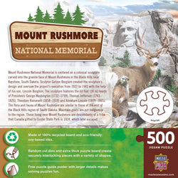 Mount Rushmore National Memorial 500 Piece Jigsaw Puzzle (ONLINE ORDER ONLY)