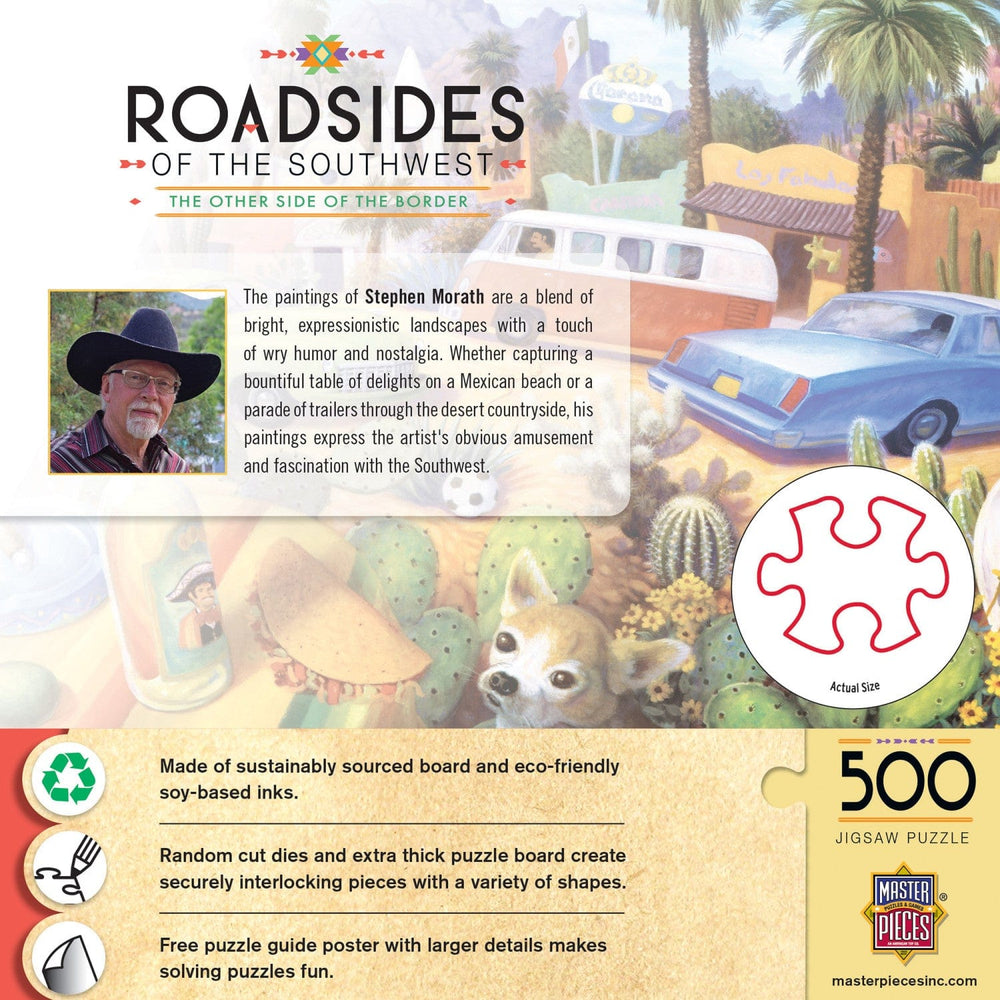 Roadsides of the Southwest - Other Side of the Border 500 Piece Jigsaw Puzzle (ONLINE ORDER ONLY)