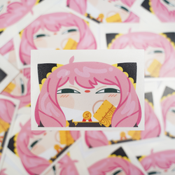 Shumi Mascot: Spy x Family - Anya (Smug Face) Peeker Sticker (ONLINE ORDER ONLY)