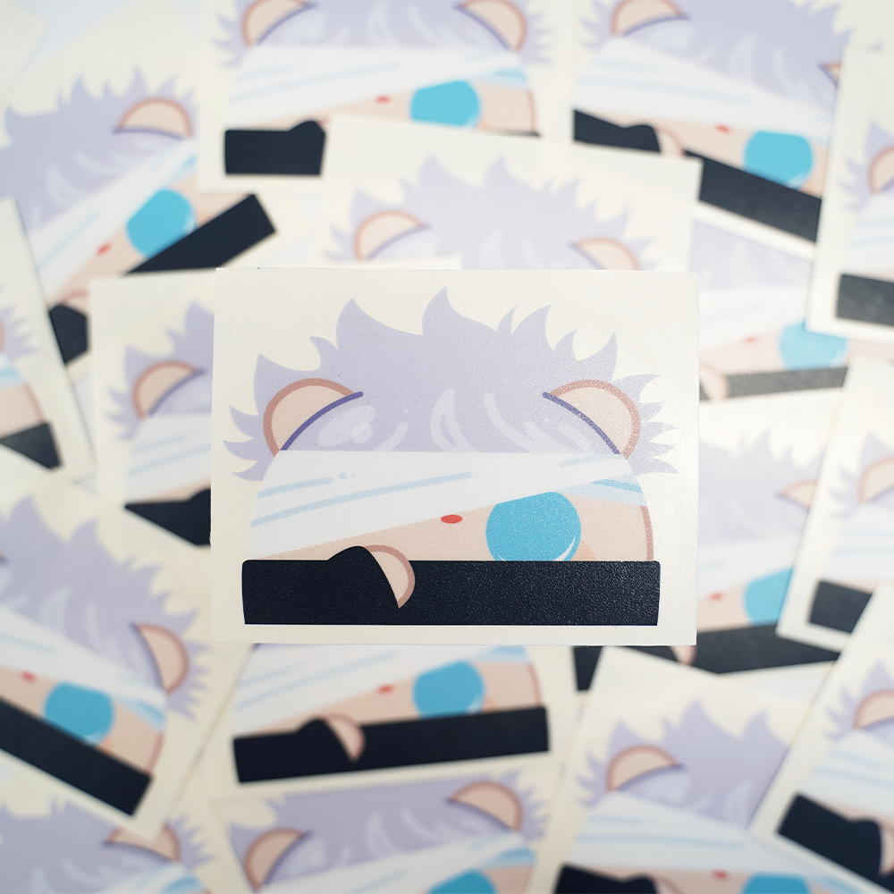 Shumi Mascot: Jujutsu Kaisen - Satoru Gojo Peeker Sticker (ONLINE ORDER ONLY)
