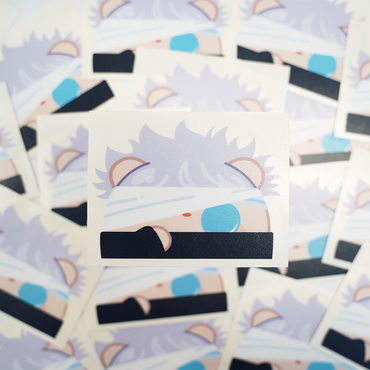 Shumi Mascot: Jujutsu Kaisen - Satoru Gojo Peeker Sticker (ONLINE ORDER ONLY)