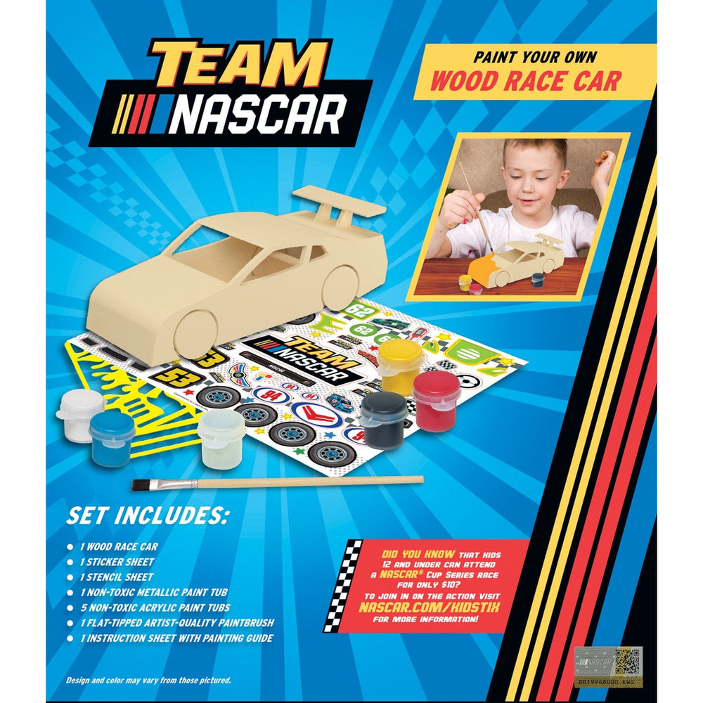 NASCAR - Wood Race Car Craft Set (ONLINE ORDER ONLY)