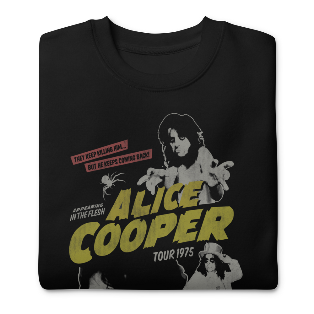 Alice Cooper 1975 Tour Vintage Sweatshirt [] (ONLINE ORDER ONLY)