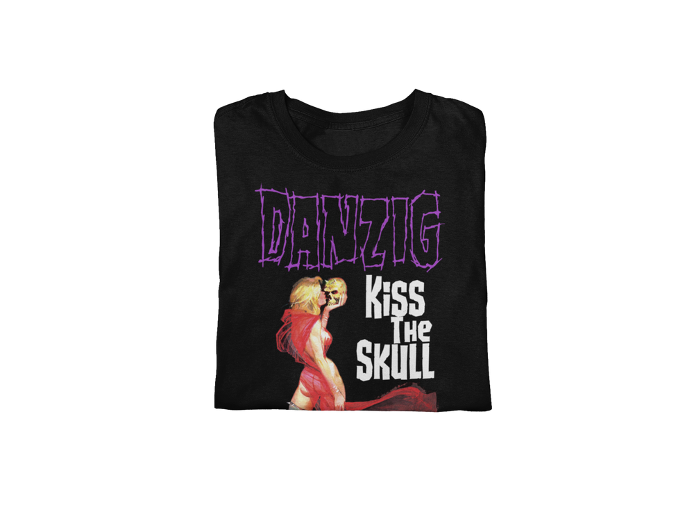 Danzig - Kiss the Skull Jumbo Print T-Shirt [] (ONLINE ORDER ONLY)