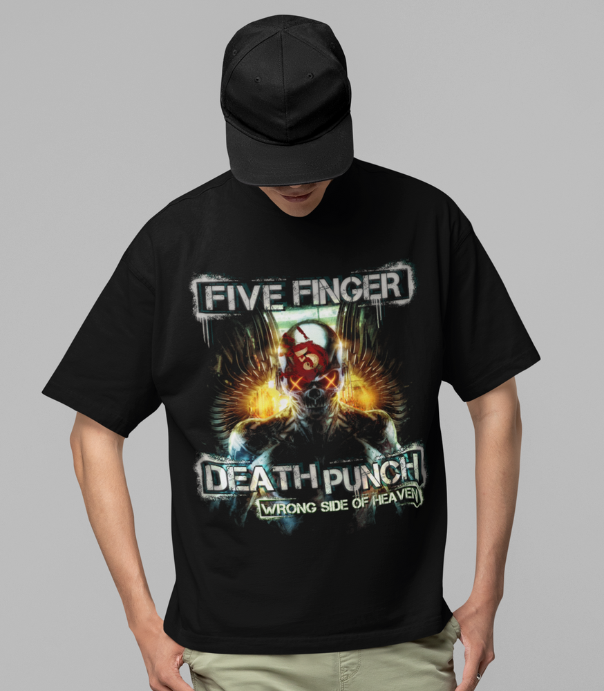 Five Finger Death Punch - Bot Heaven Jumbo Print T-Shirt [] (ONLINE ORDER ONLY)