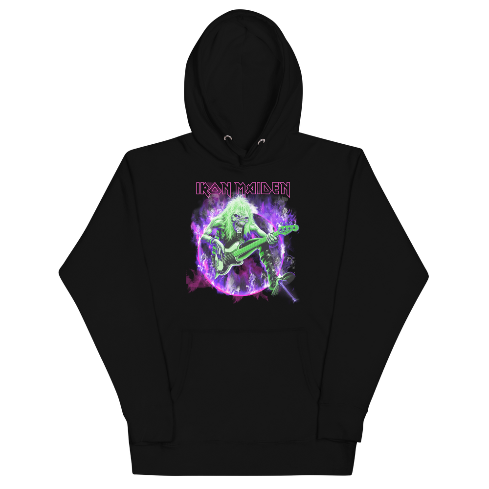 Iron Maiden Purple Guitar Classic Hoodie [Apparel] (ONLINE ORDER ONLY)