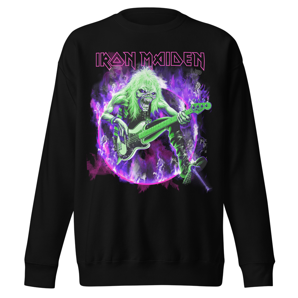 Iron Maiden Purple Guitar Jumbo Print Sweatshirt [] (ONLINE ORDER ONLY)