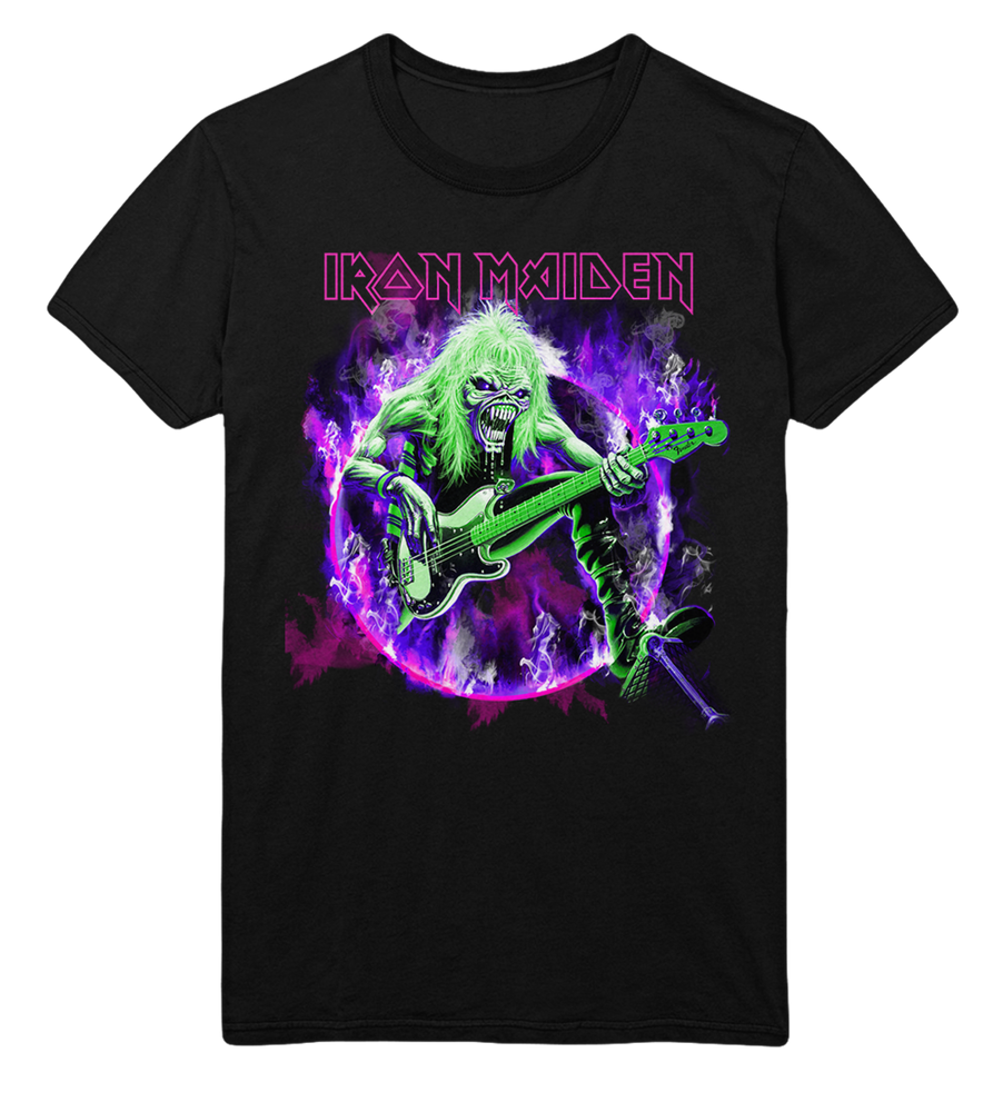 Iron Maiden Purple Guitar Jumbo Print T-Shirt [] (ONLINE ORDER ONLY)