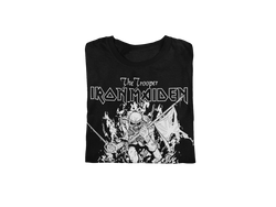 Iron Maiden - Trooper Black and White Jumbo Print T-Shirt [] (ONLINE ORDER ONLY)