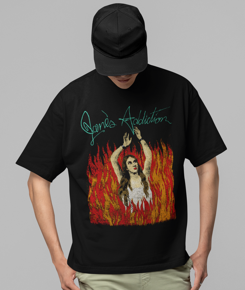Jane's Addiction - Flames Jumbo Print T-Shirt [] (ONLINE ORDER ONLY)