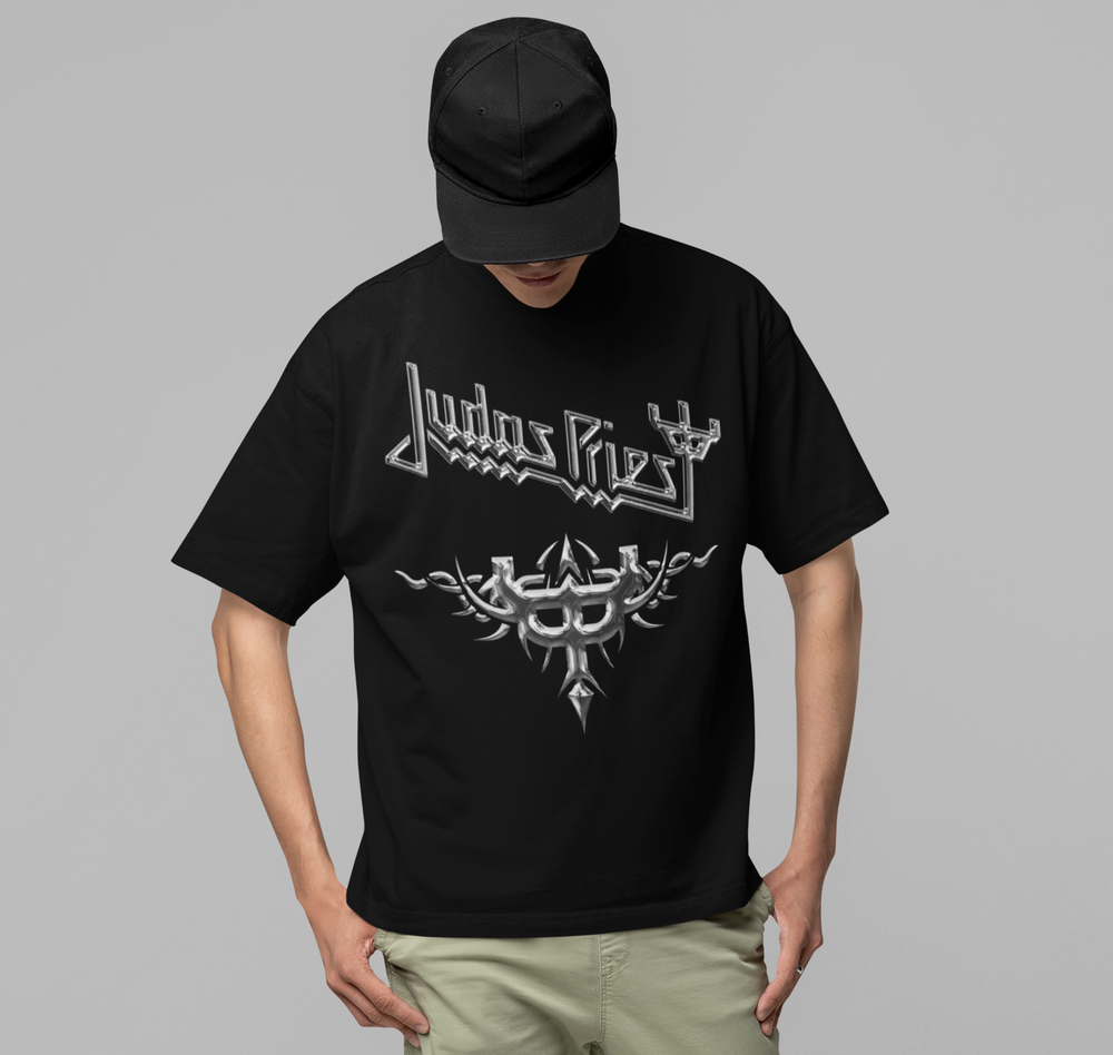 Judas Priest - Liquid Metal Logo Jumbo Print T-Shirt [] (ONLINE ORDER ONLY)