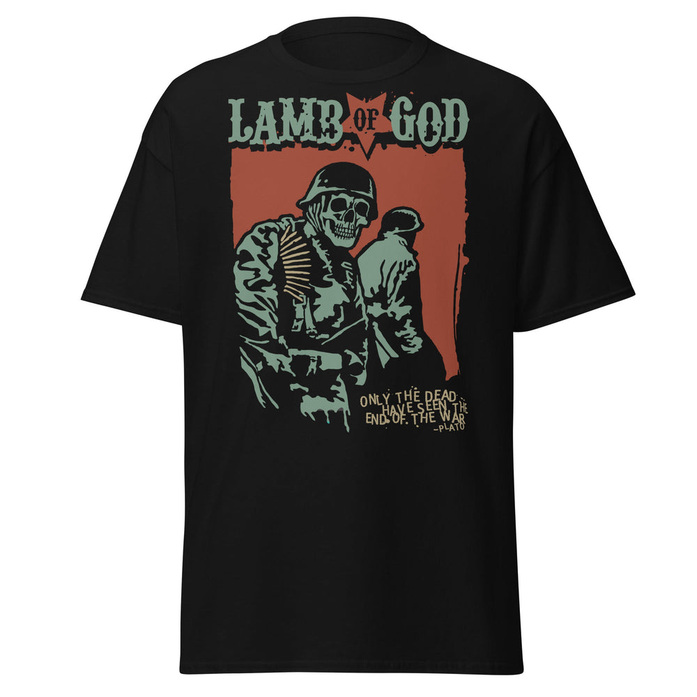 Lamb Of God - Skeleton Army Plato Quote Jumbo Print T-Shirt [] (ONLINE ORDER ONLY)