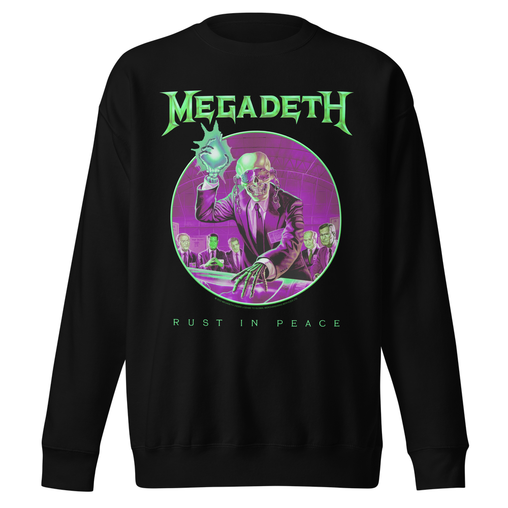 Megadeth Green Rust Jumbo Print Sweatshirt [] (ONLINE ORDER ONLY)