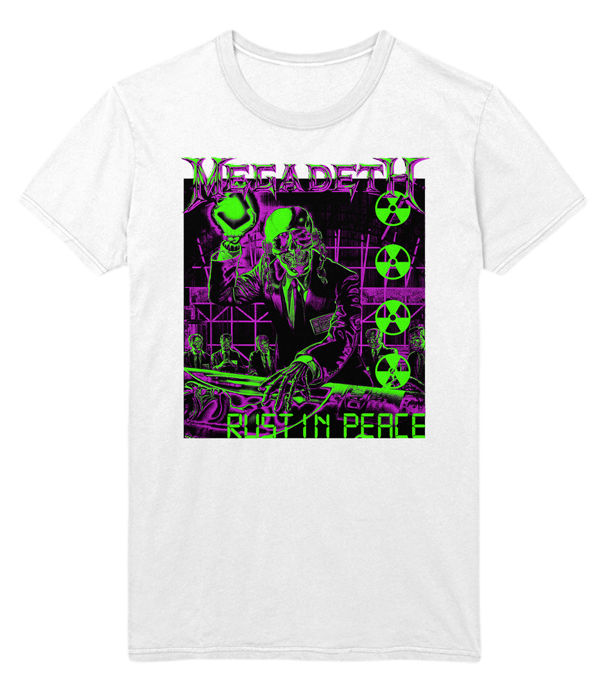 Megadeth Neon Rust in Peace Jumbo Print T-Shirt [] (ONLINE ORDER ONLY)