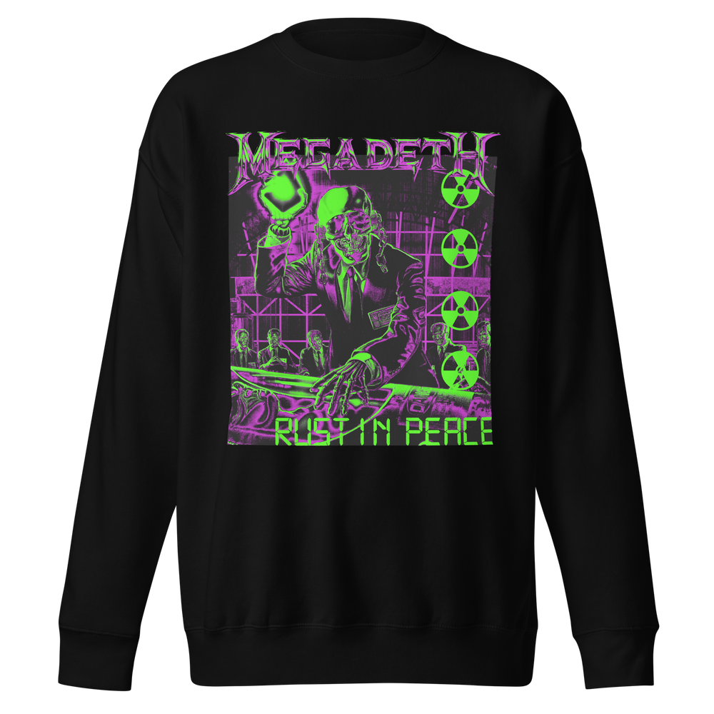 Megadeth Neon Rust Jumbo Print Sweatshirt [] (ONLINE ORDER ONLY)