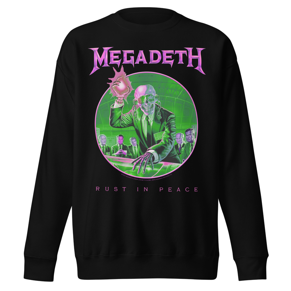 Megadeth Purple Rust Jumbo Print Sweatshirt [] (ONLINE ORDER ONLY)