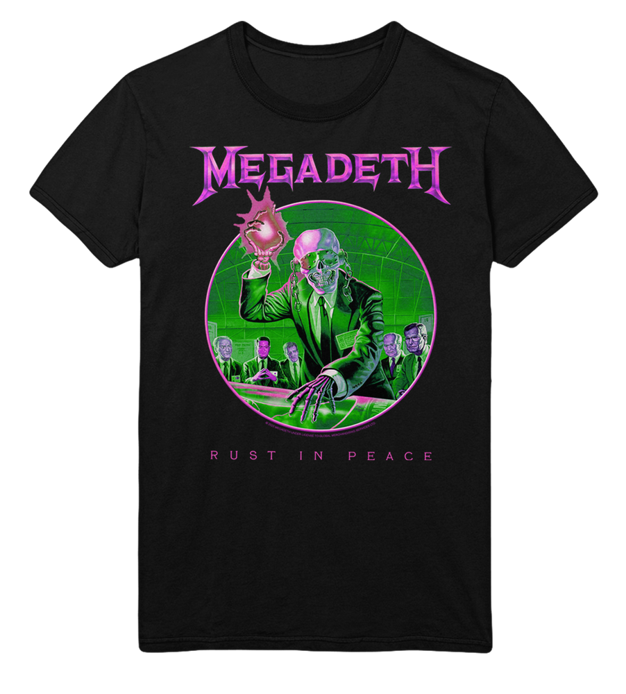 Megadeth Purple Rust Jumbo Print T-Shirt [] (ONLINE ORDER ONLY)