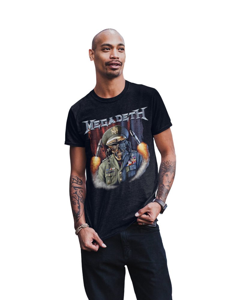 MegaDeth - Rattlehead Vic Jumbo Print T-Shirt [] (ONLINE ORDER ONLY)