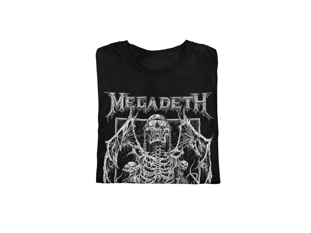 Megadeth Skeleton Wings Jumbo Print T-shirt [] (ONLINE ORDER ONLY)
