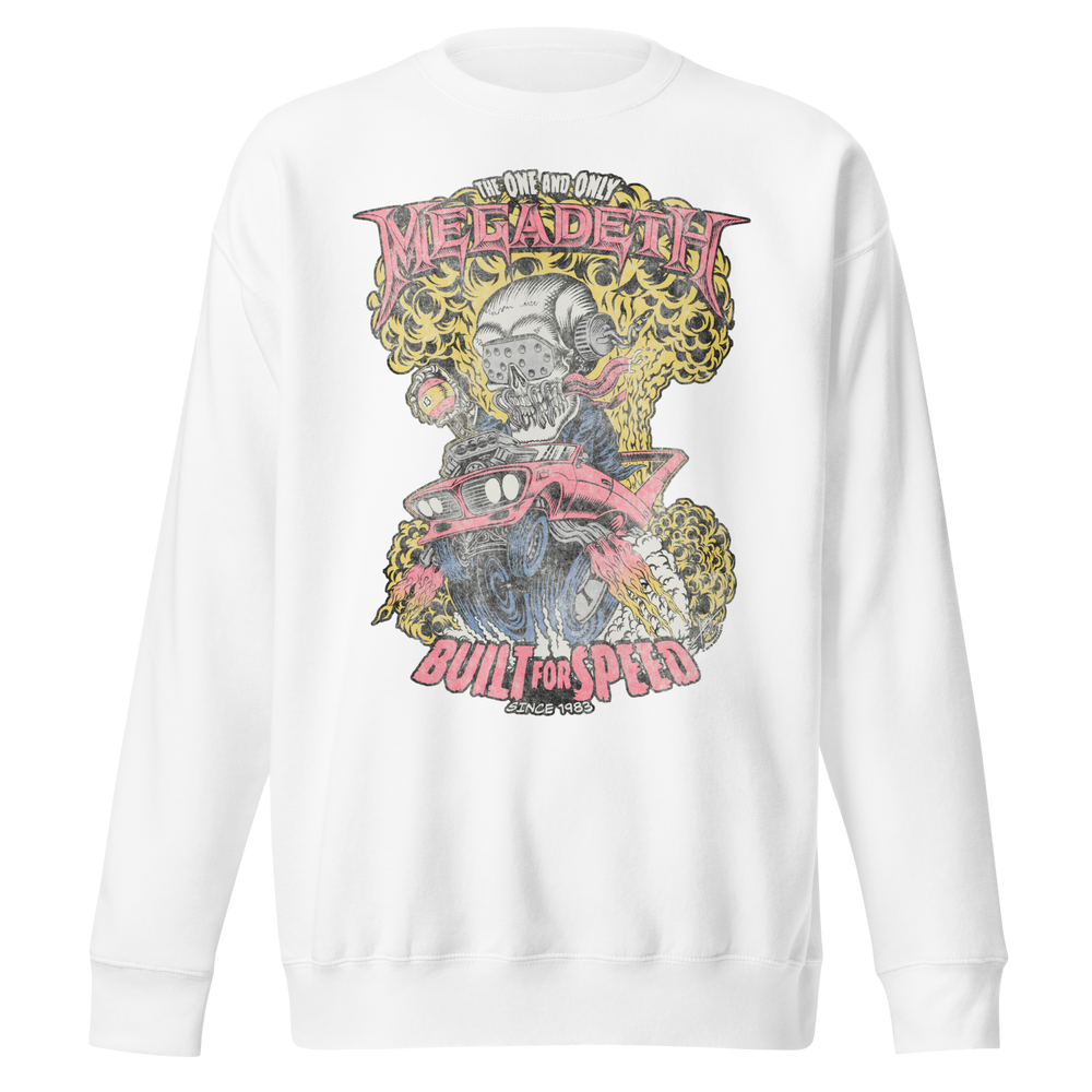 MegaDeth - Vintage Built for Speed Jumbo Print Sweatshirt [] (ONLINE ORDER ONLY)