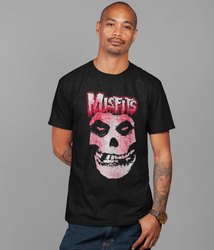 Misfits Tagged Skull Jumbo Print T-shirt [] (ONLINE ORDER ONLY)