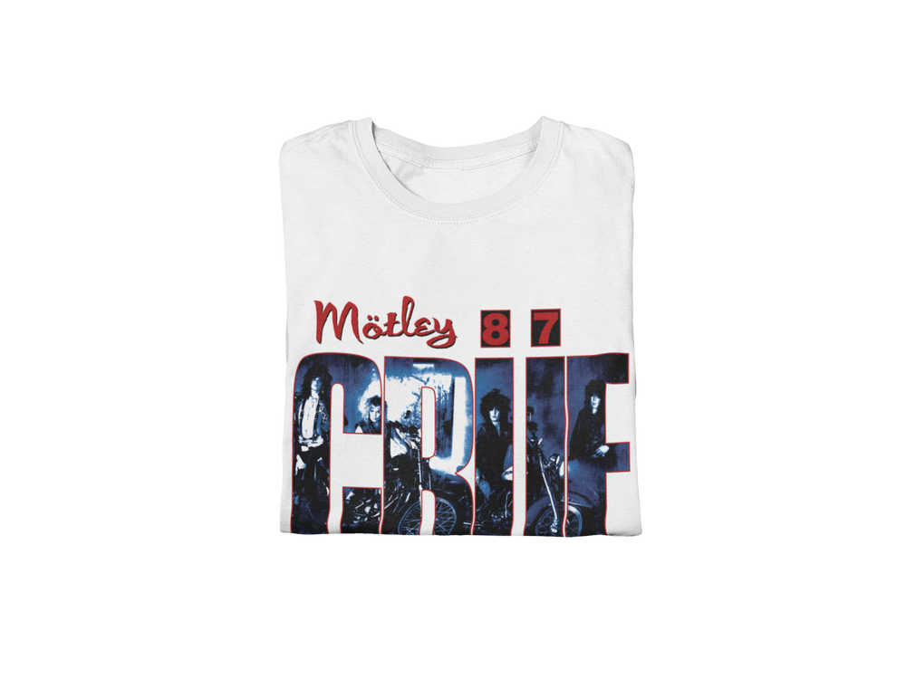 Motley Crue - 1987 Tour Vintage Jumbo Print T-Shirt [] (ONLINE ORDER ONLY)