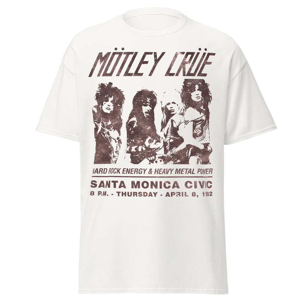 Motley Crue '82 Santa Monica Jumbo Print T-Shirt [Apparel] (ONLINE ORDER ONLY)