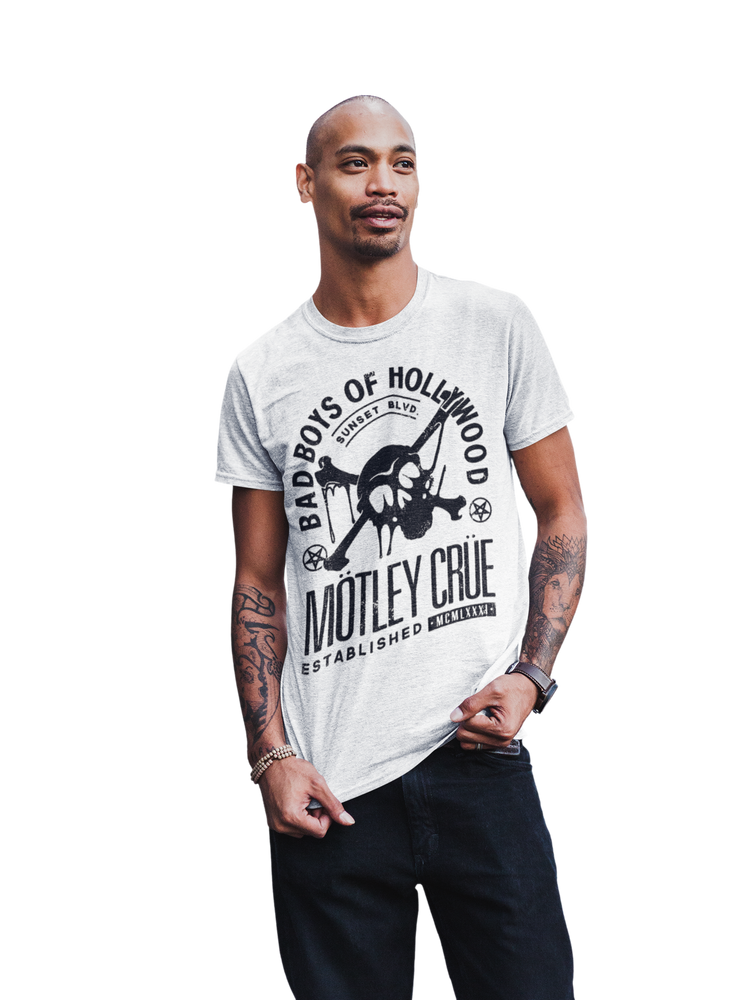 Motley Crue Bad Boys of Hollywood Jumbo Print T-shirt [] (ONLINE ORDER ONLY)